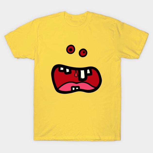 Monster Face - Screaming Stu T-Shirt by helengarvey